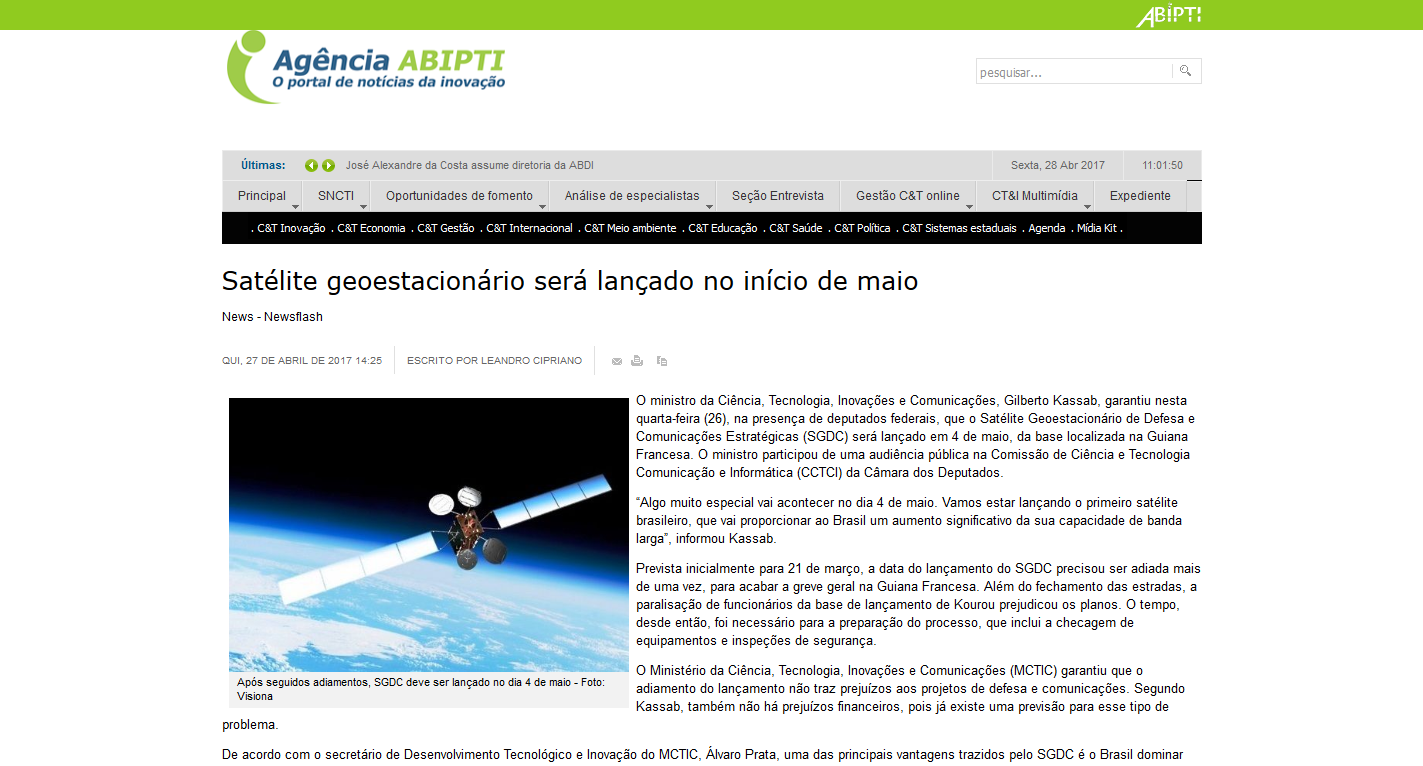 Satélite brasileiro 