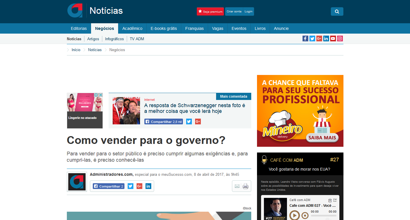 Como preparar a sua empresa para vender para o governo?