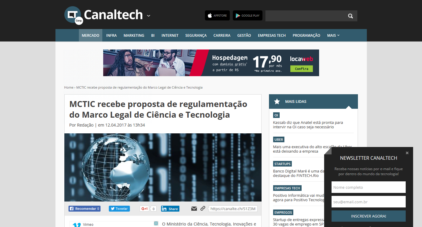 Proposta de regulamentação do Marco Legal de Ciência