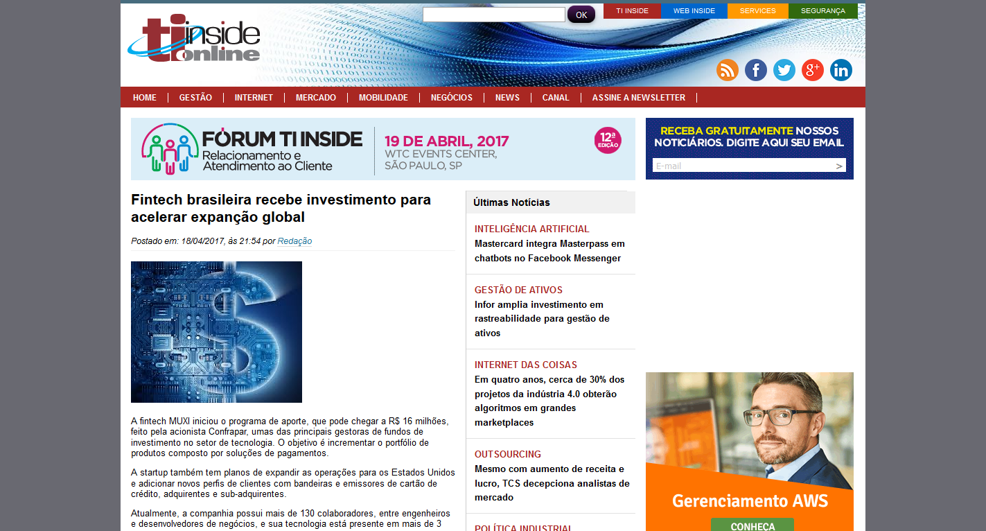 Fintech, investimento