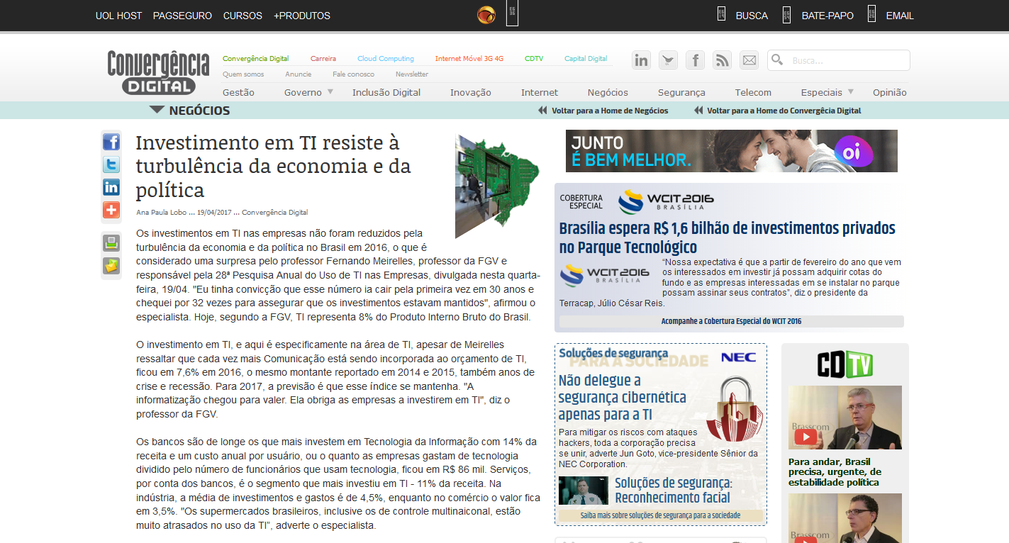 Investimento em TI