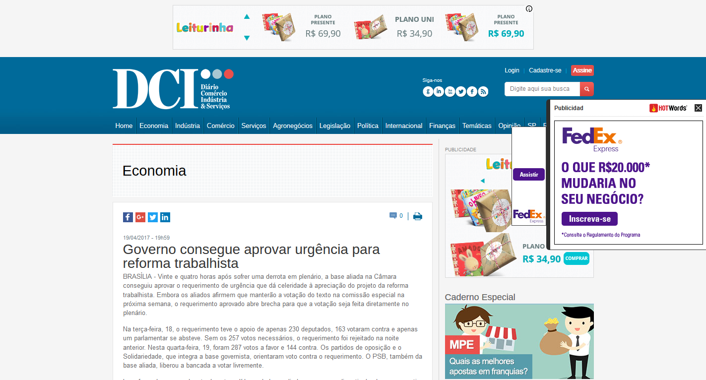 Reforma Trabalhista Política
