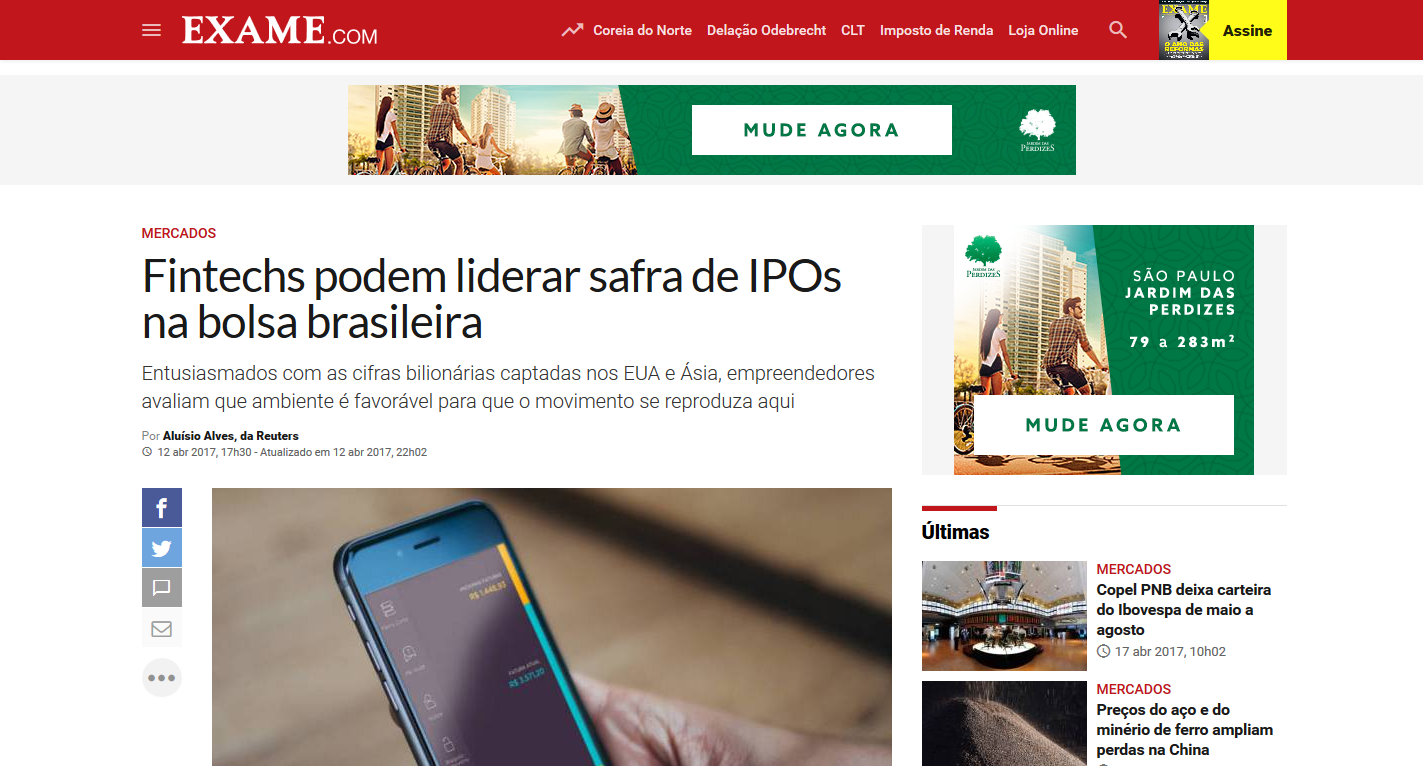 Fintechs fazem planos para listar ações na bolsa brasileira