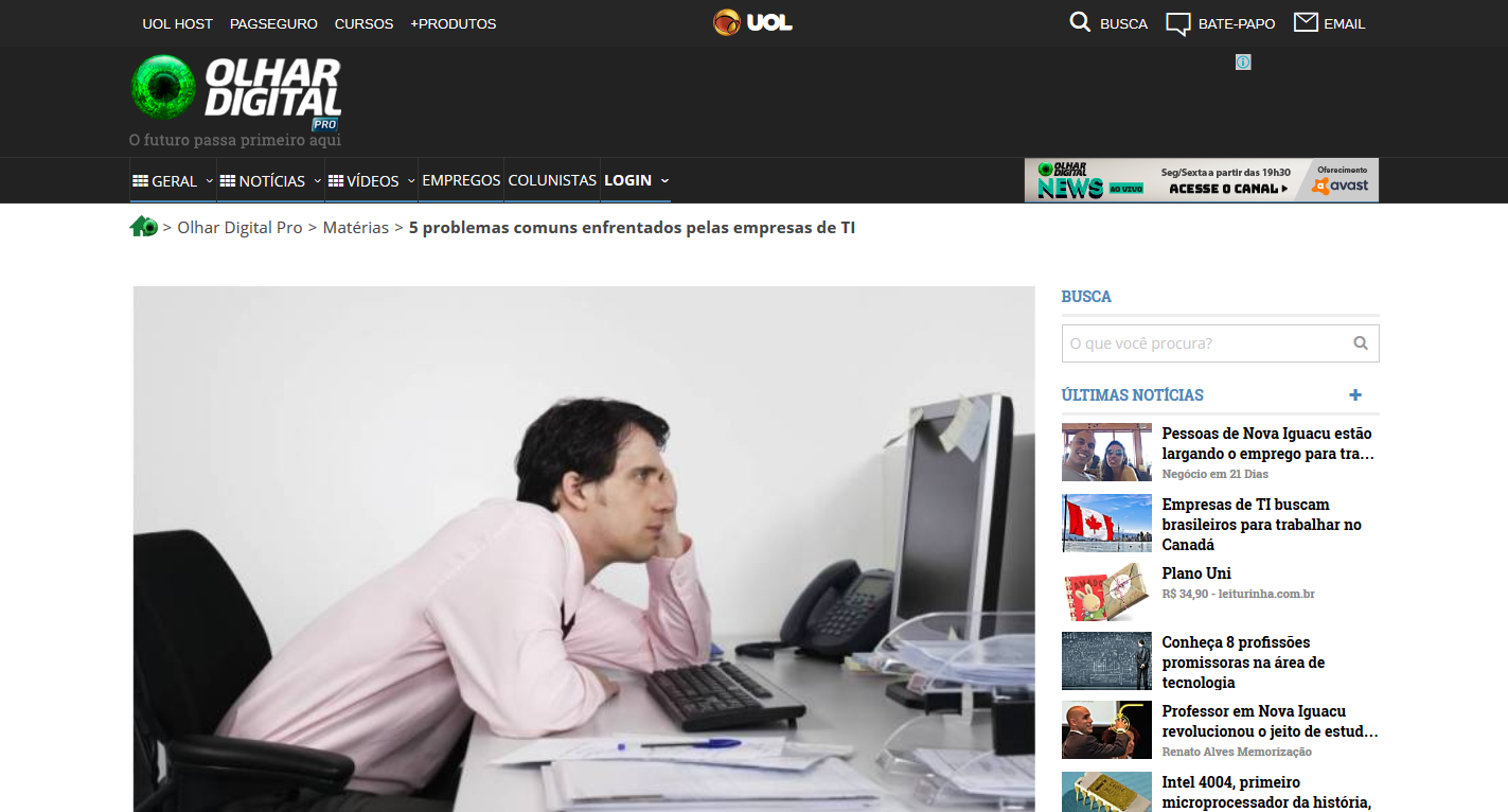 problemas empresas de TI